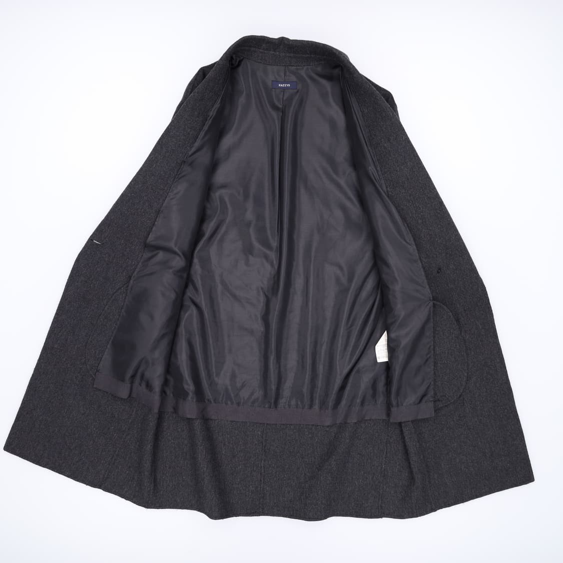 90 헤지스레이디스 울 싱글 코트 차콜 4266 상품이미지3