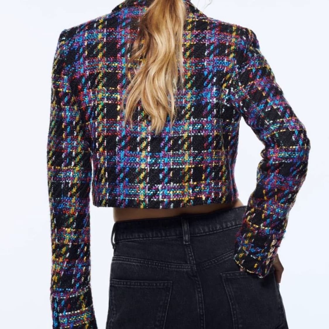 자라 트위드 크롭자켓 s 상품이미지2