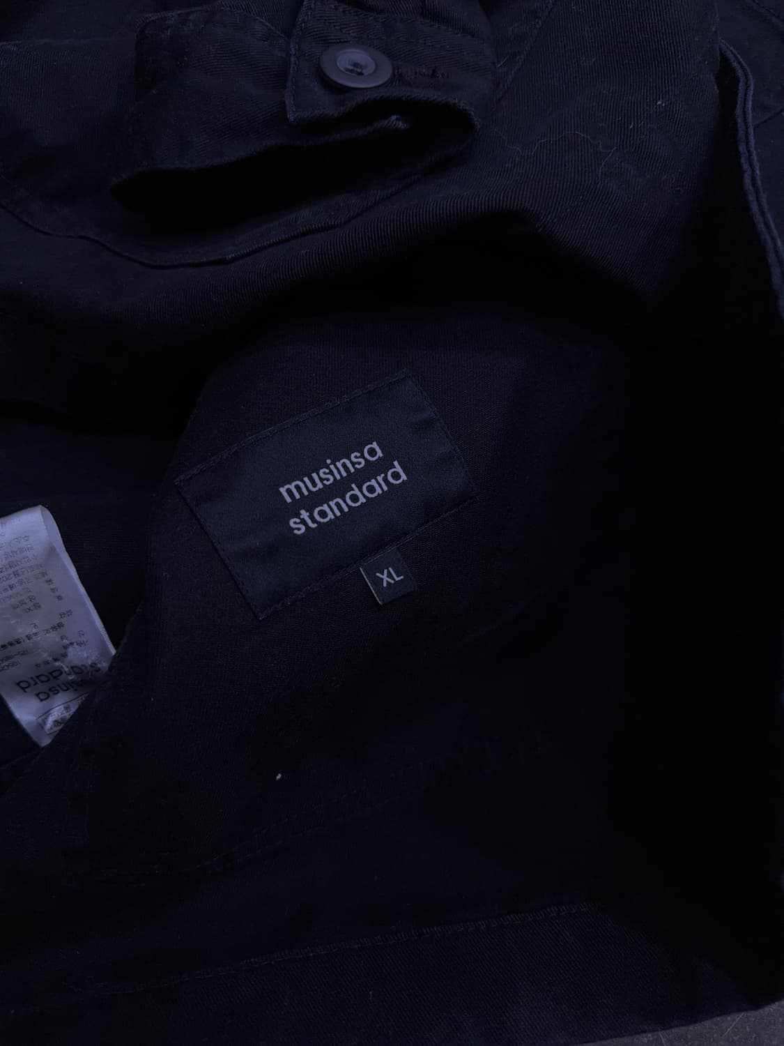 무신사스탠다드 레일로드 워크웨어 자켓 블랙 XL 상품이미지10