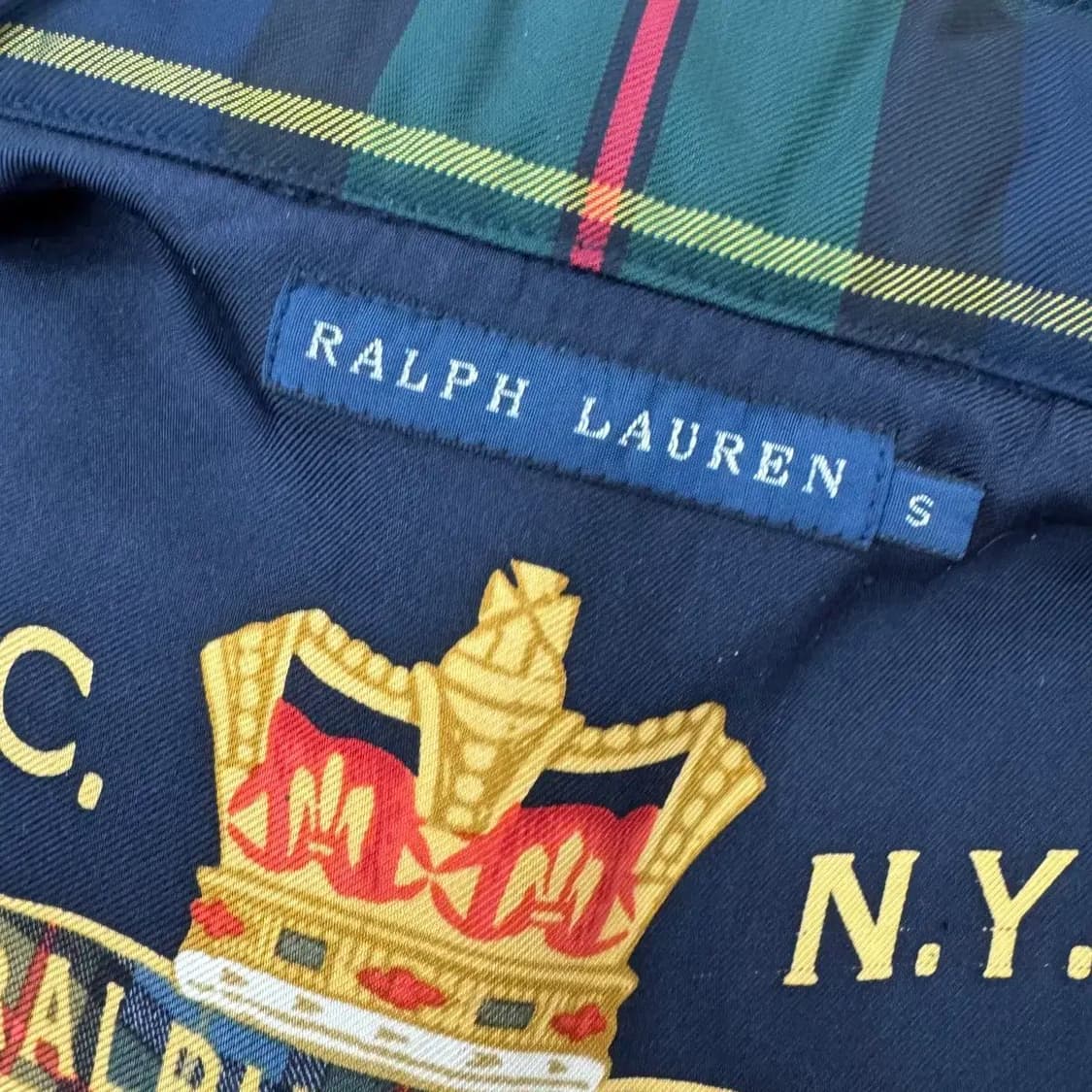 여성용 S 폴로 랄프로렌 체크 클래식로고 베스트 자켓  상품이미지5