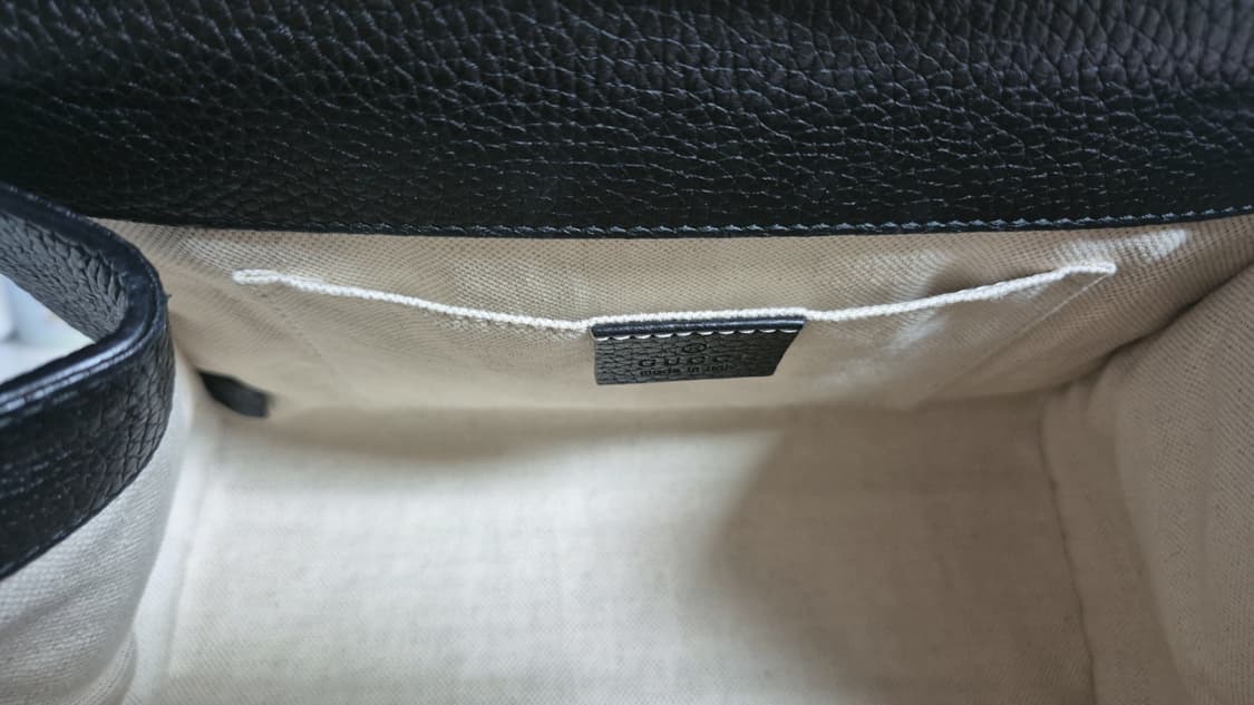 구찌 GC 마몽 탑핸들 스몰 블랙 가방 421890 상품이미지5