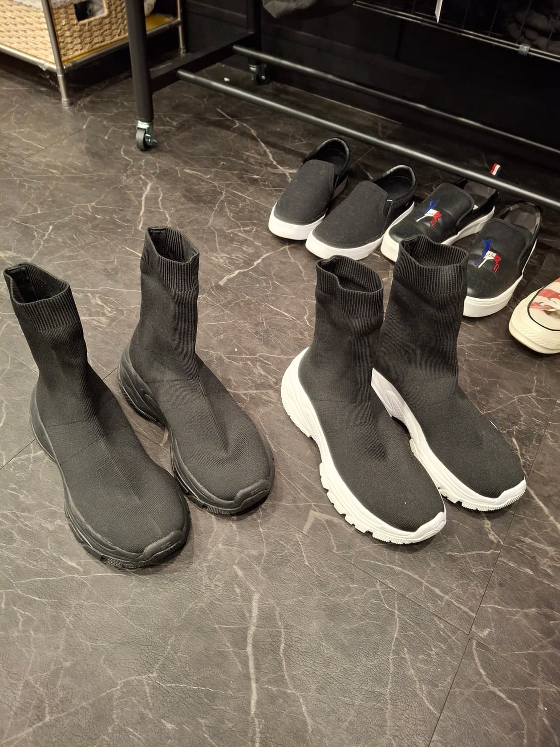 (마지막특가) 아키클래식 삭스부츠 블랙/화이트 240 상품이미지2