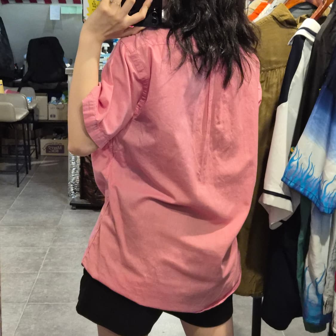 [NO.9] 폴로 반팔 셔츠 핑크 상품이미지4