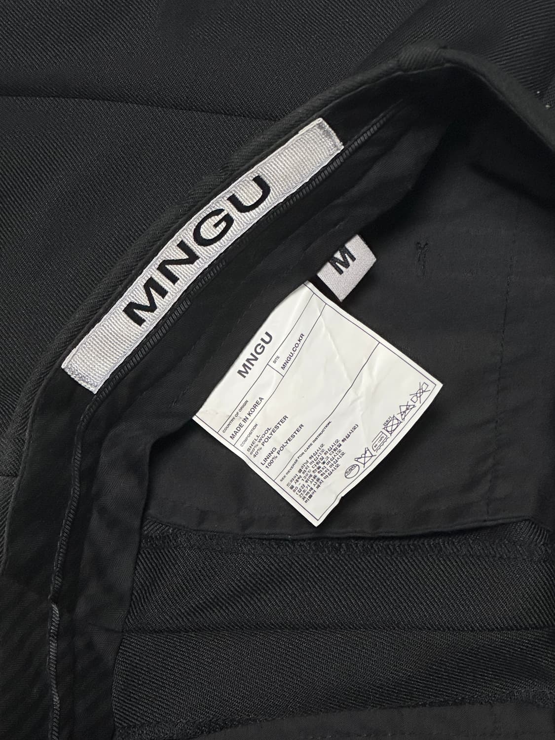 MNGU Wool 플레어 pants in Black 상품이미지7