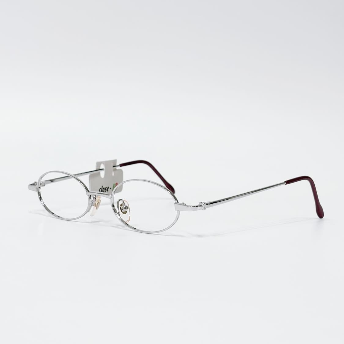 TOP 실버 오벌 메탈 데드스탁 빈티지안경 상품이미지2