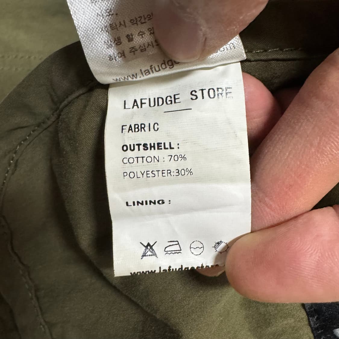라퍼지스토어 카키 피쉬테일 자켓 상품이미지5