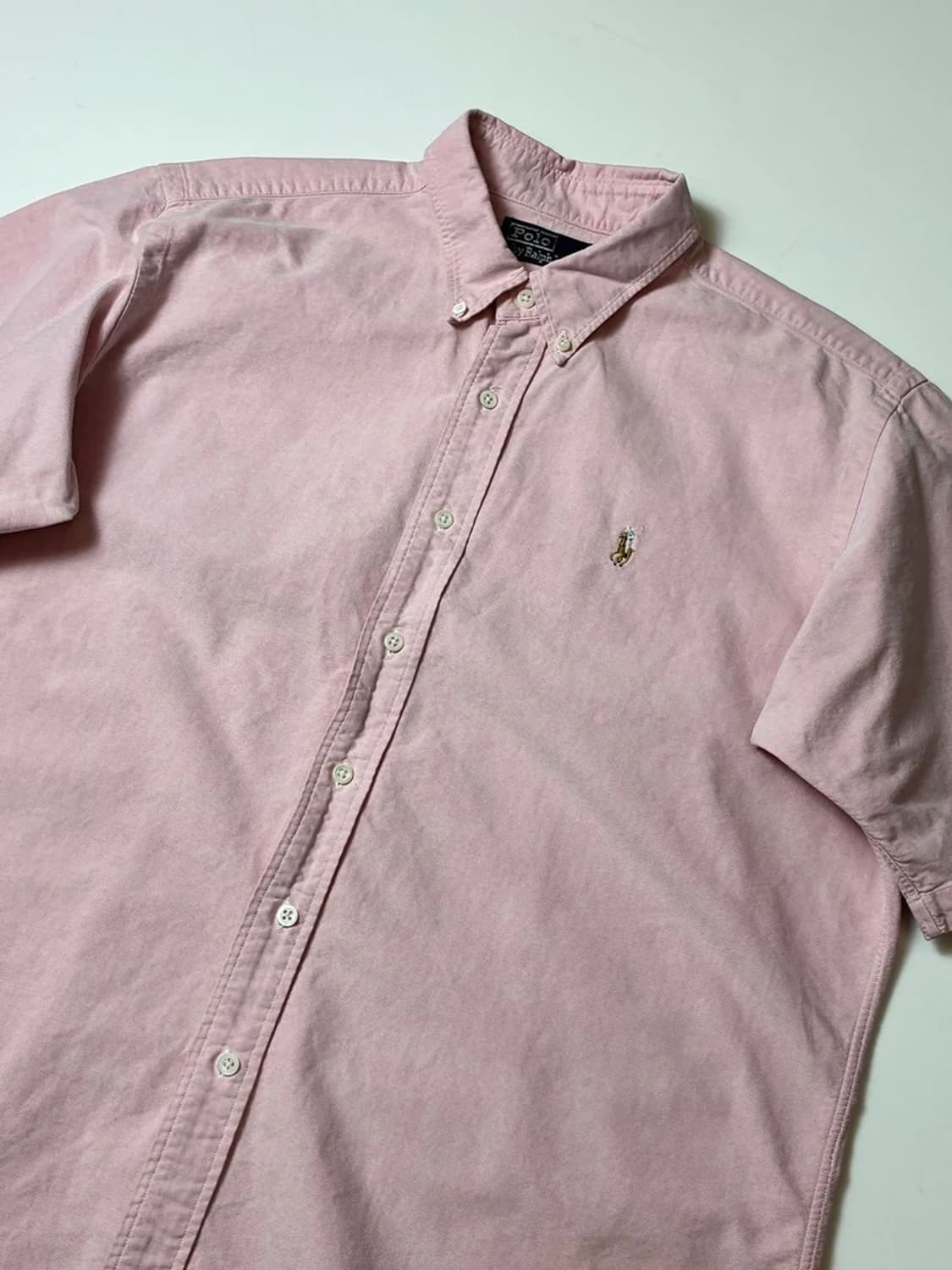 폴로 랄프로렌 80's 옥스퍼드 반팔 솔리드 셔츠 PN8983 상품이미지2