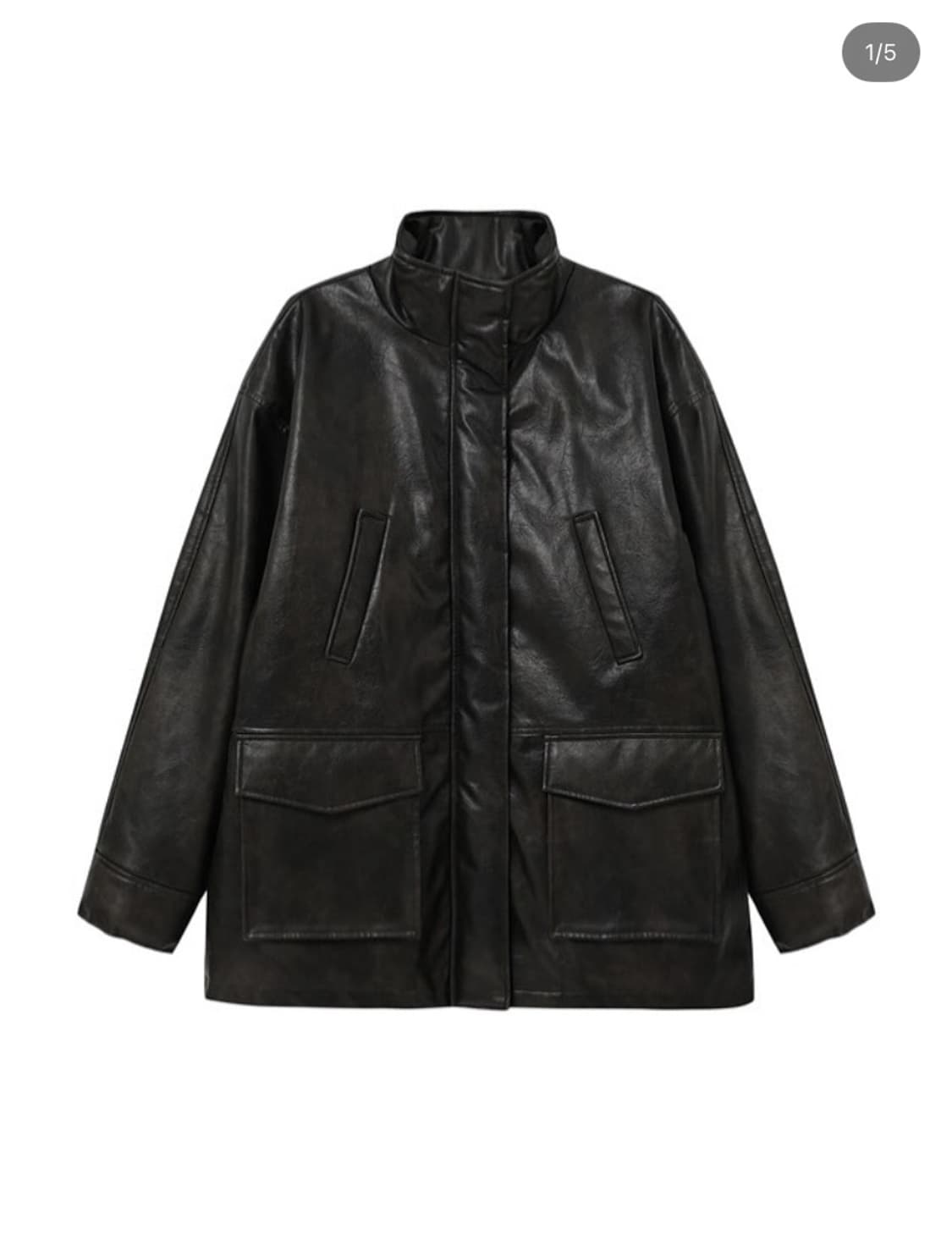 에트몽 Faux Leather Fur Coat, B 상품이미지1