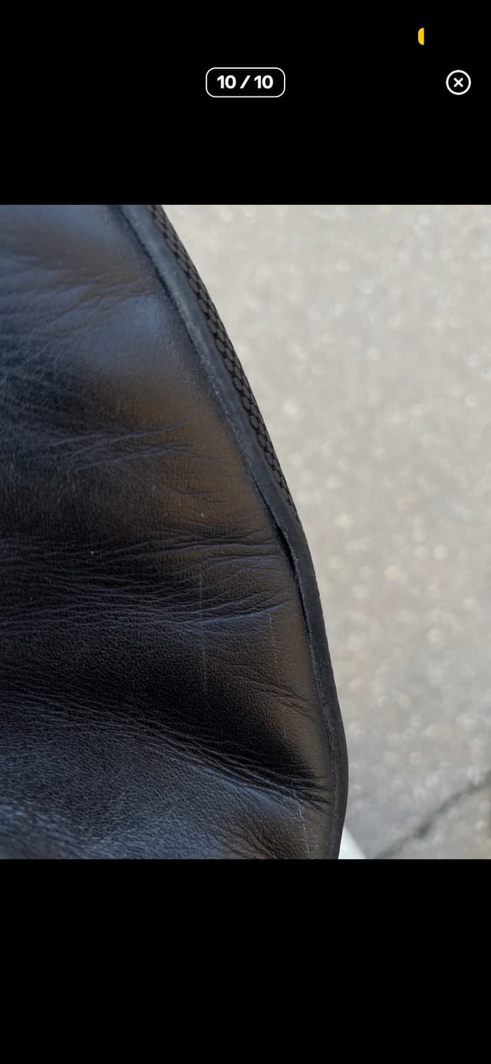 00s Prada All Black Laether Slip-on 상품이미지10