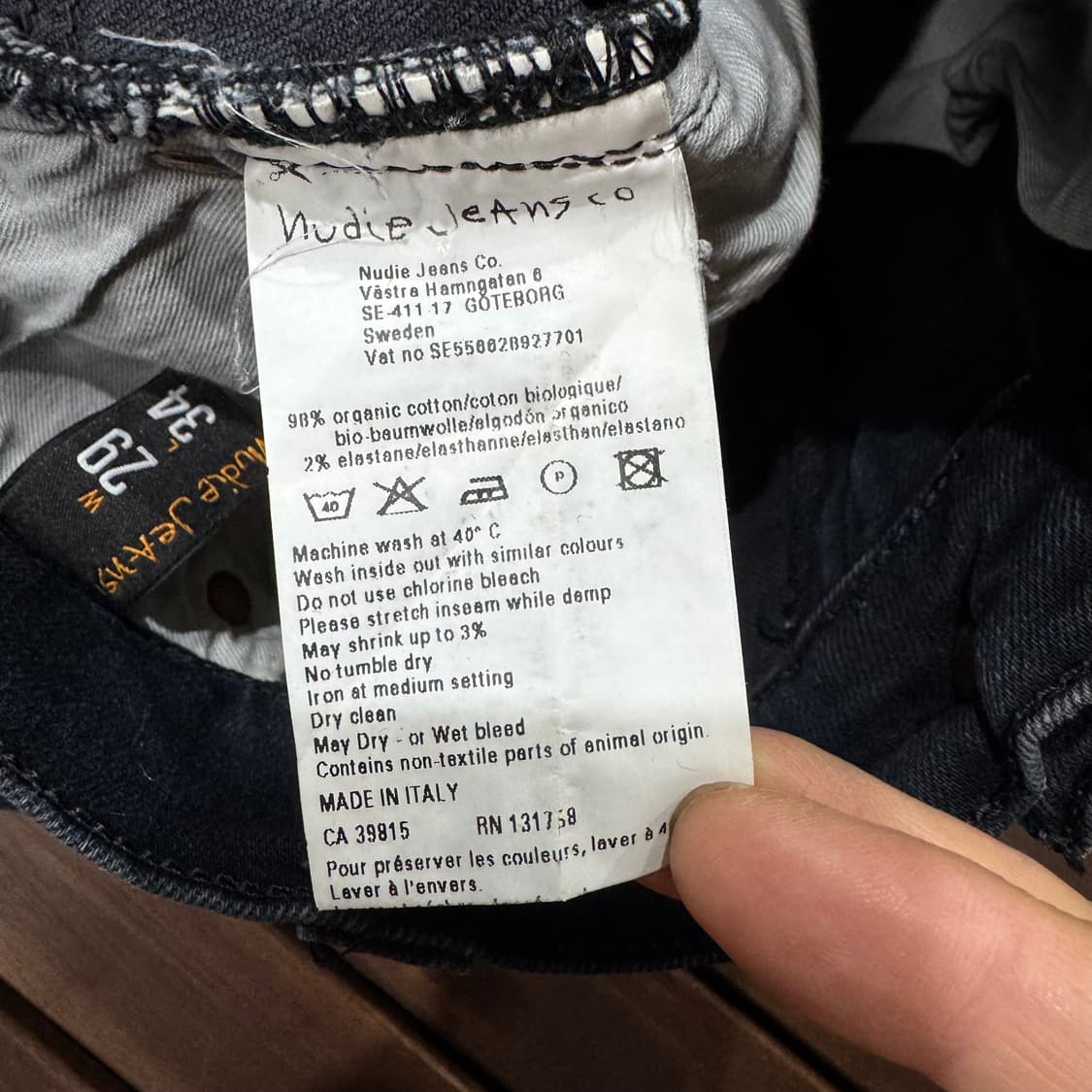 누디진 씬핀 데미지 찢청 made in ITALY (29)   상품이미지6