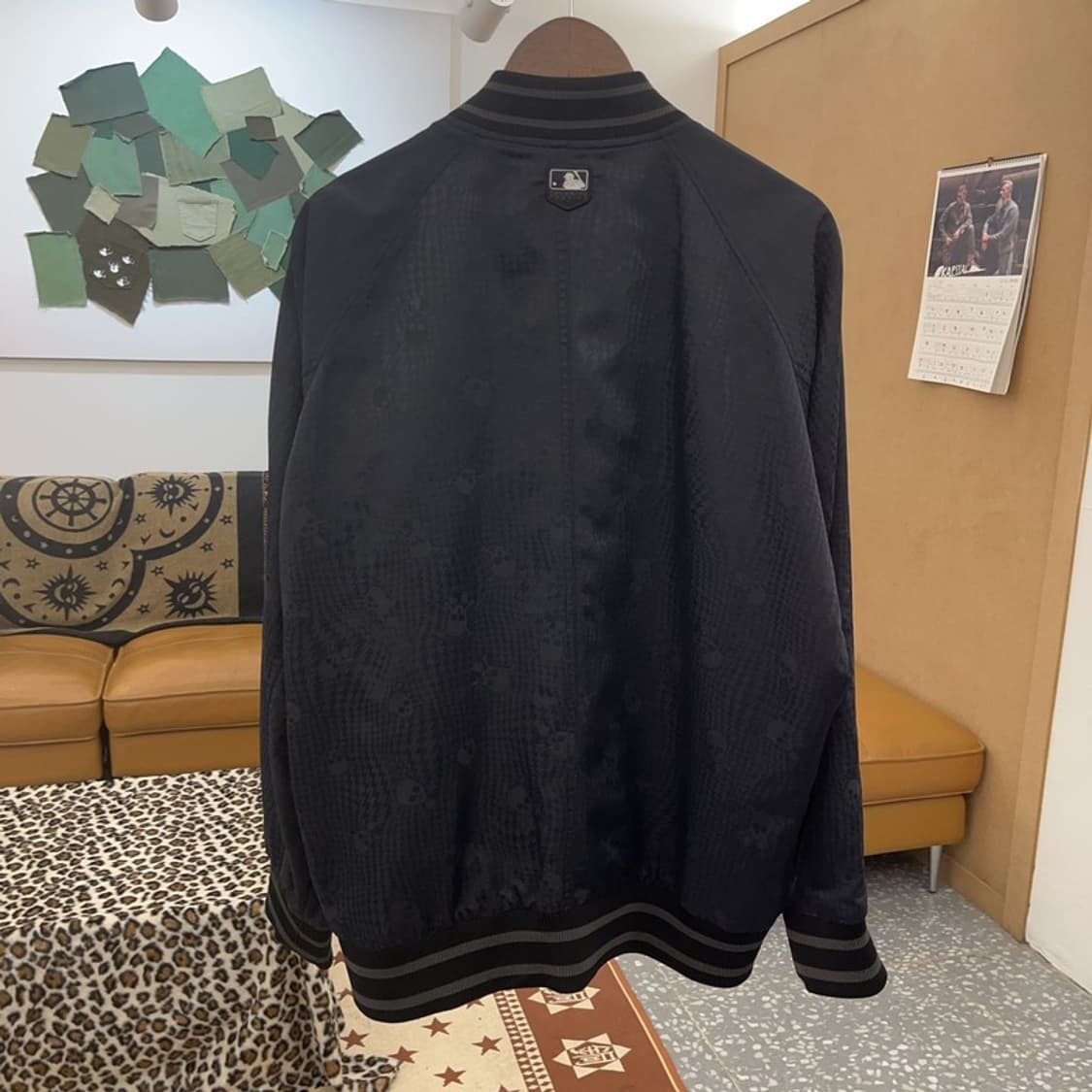 MLB 티트로이트 펑크 스컬 오버핏 바시티 자켓 100 C08900 상품이미지4