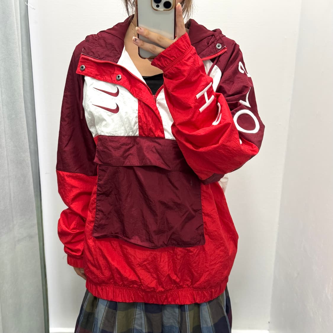 나이키 레드 아노락 상품이미지3