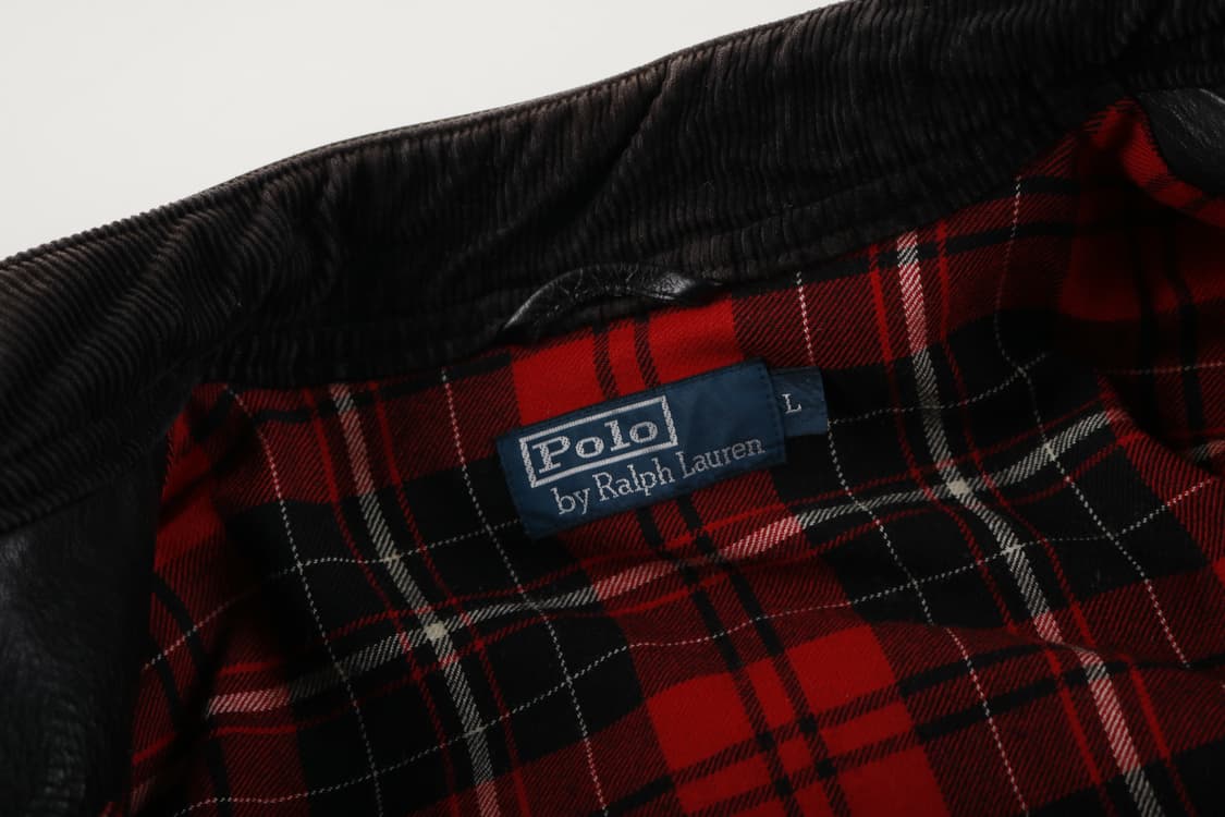 [L] 폴로 랄프로렌 모터사이클 벨티드 레더 자켓 상품이미지6