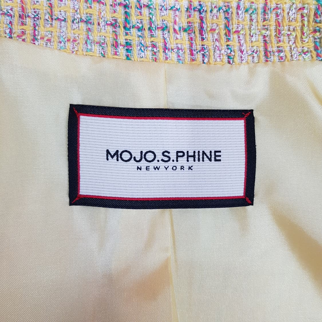 모조에스핀 트위드 테일러드 자켓 55사이즈 상품이미지6