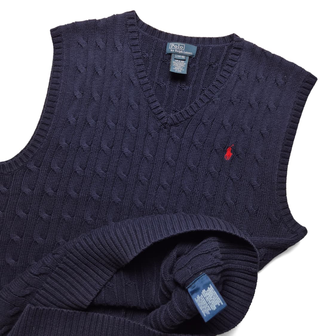 [L(14-16)] 폴로 랄프로렌 케이블 니트조끼 상품이미지1