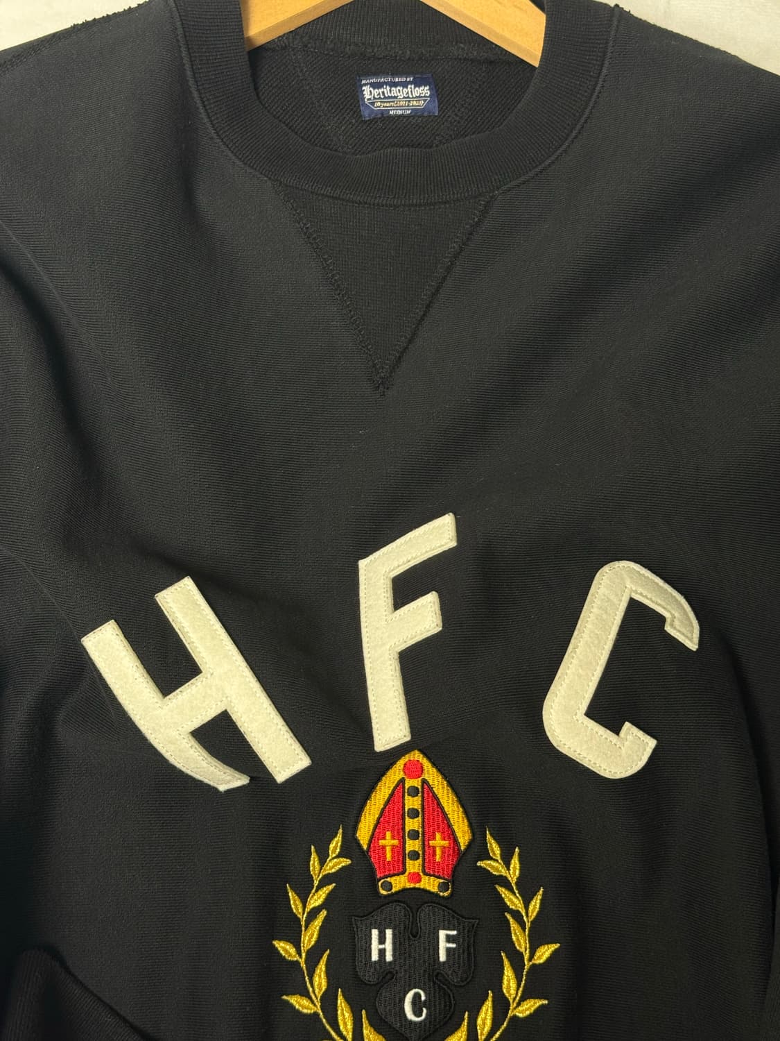 헤리티지플로스 맨투맨 블랙 M 상품이미지3