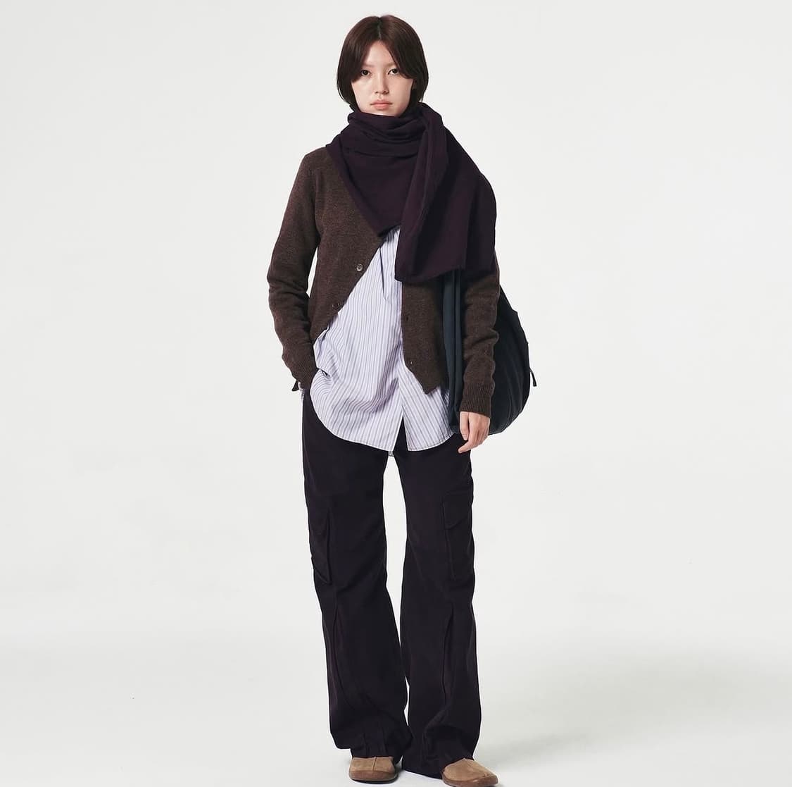 EE 2WAY CARDIGAN BROWN 상품이미지2