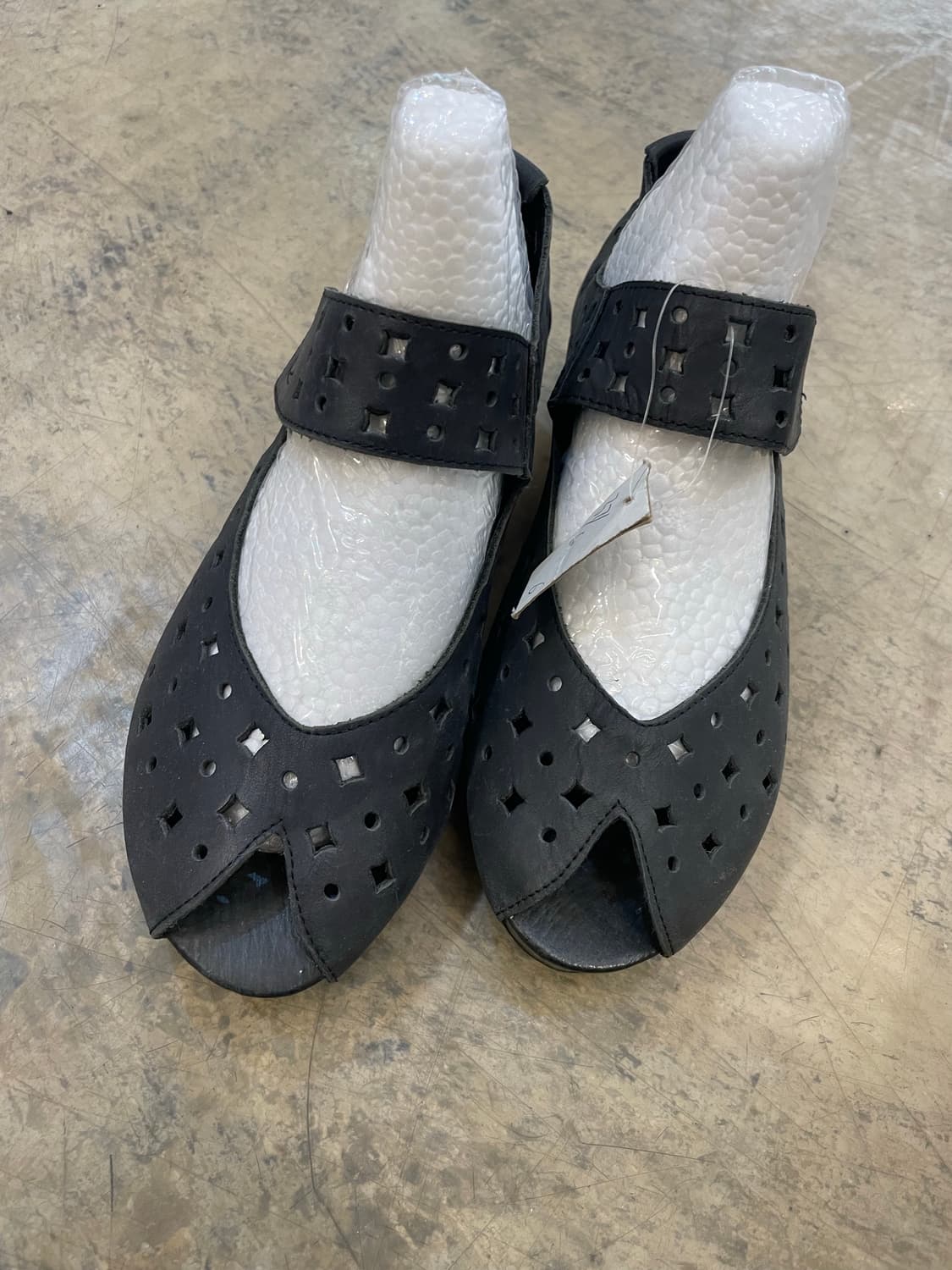 가죽 플랫폼 샌들 (225) 상품이미지1