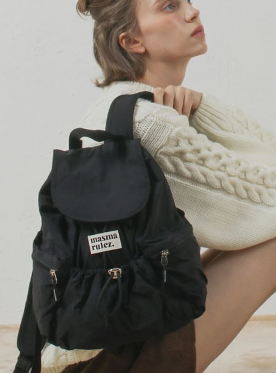 마스마룰즈 MASMARULEZ 미니 플랩 백팩 A1808 상품이미지2