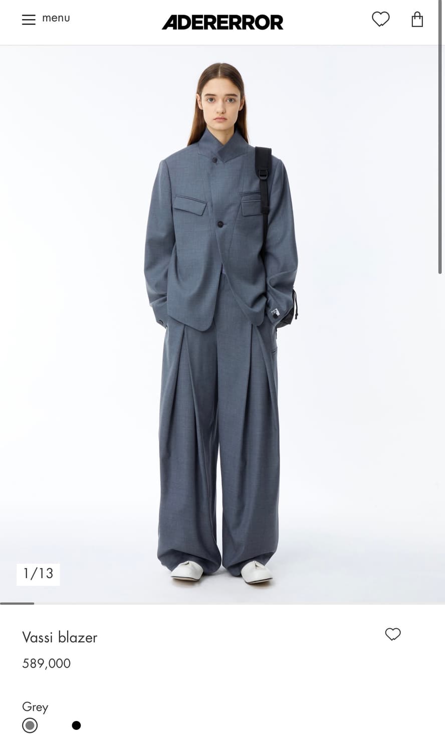 아더에러 Vassi Blazer 그레이 XL 상품이미지1