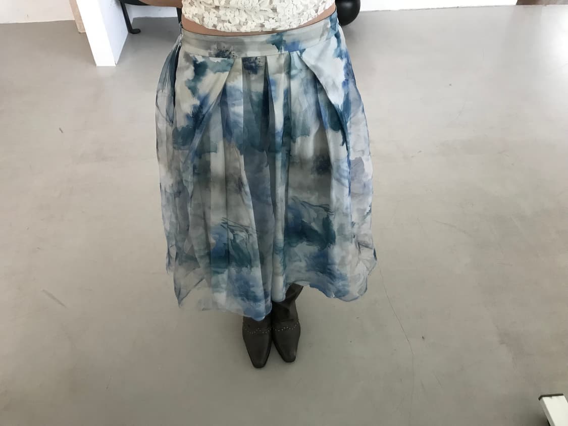 vintage pattern skirt 상품이미지1