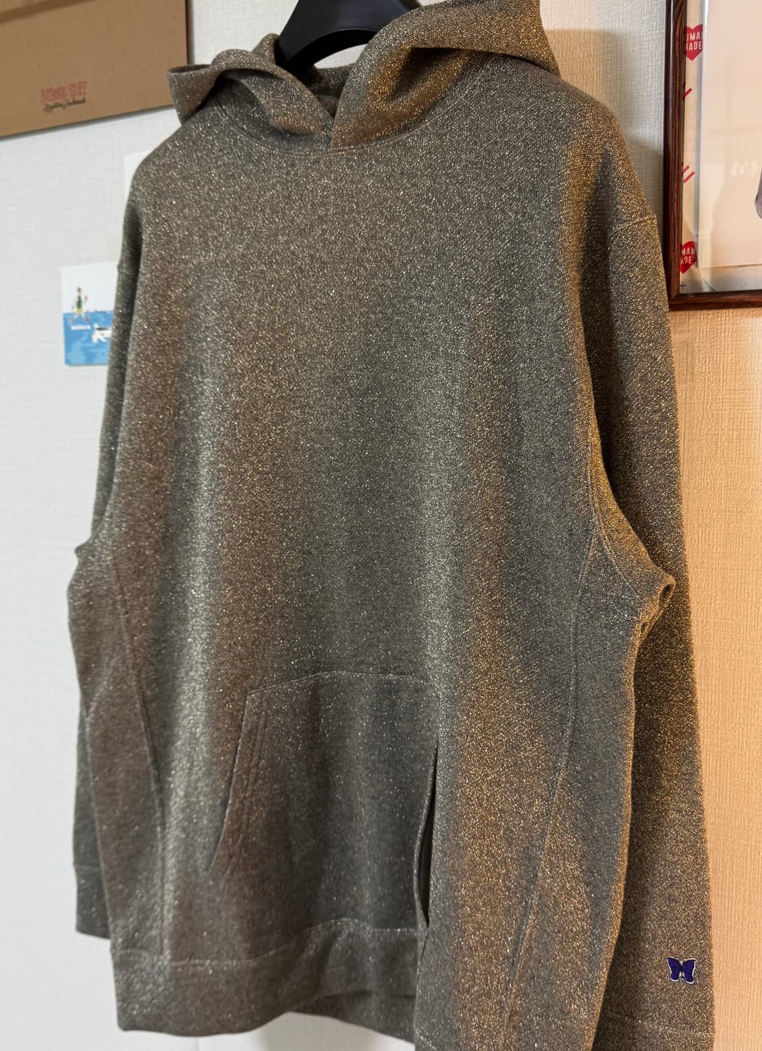 [M]Needles 니들스 라메 글리터 후드티 상품이미지2