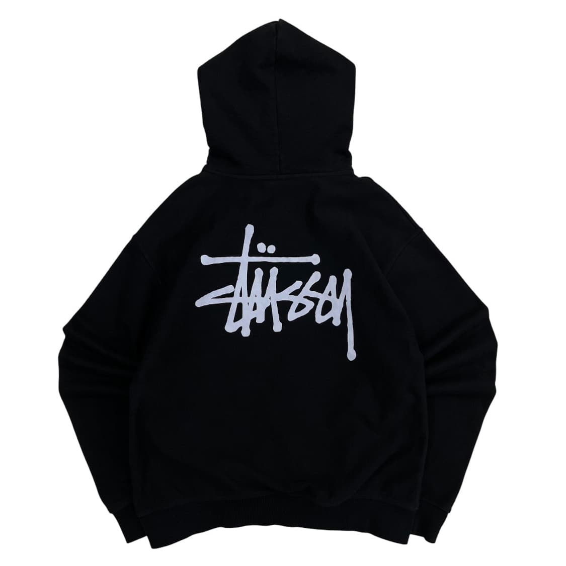 스투시 로고 블랙 후드 S 상품이미지4