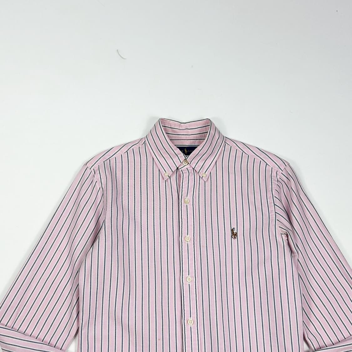 폴로 랄프로렌 여성 옥스포드 스트라이프 셔츠 핑크 여성XS 상품이미지2