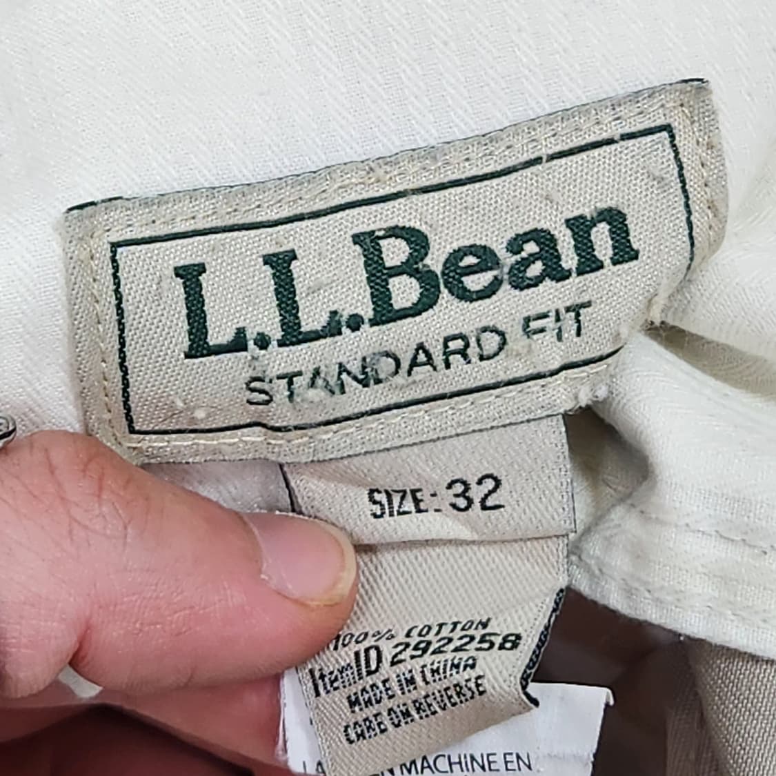 L.L.Bean 엘엘빈 클래식 그레이 치노 팬츠 32 상품이미지5