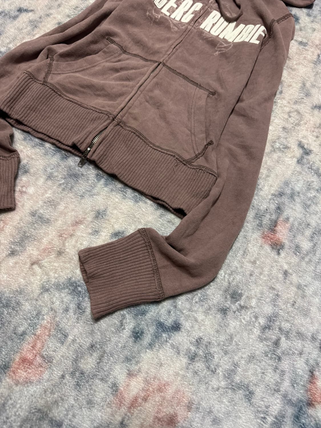 Abercrombie 00s y2k milk choco hoodie 상품이미지6