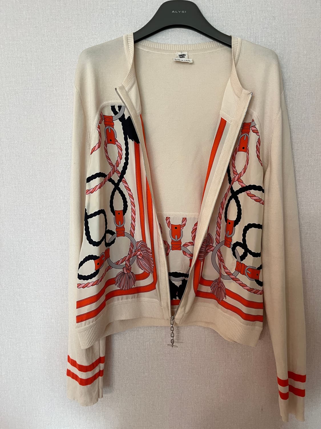 에르메스 실크 패턴 가디건 상품이미지4