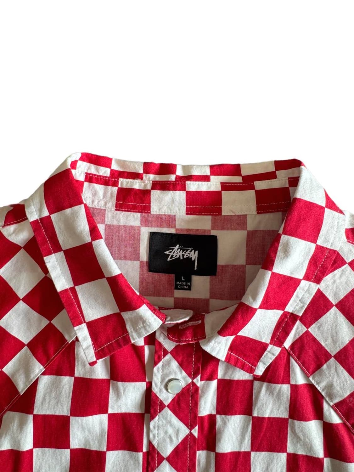 Stussy checkerboard western shirts 상품이미지4