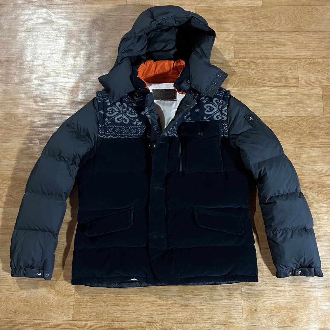 [105] 몬테꼬레 코듀로이 구스패딩 상품이미지1