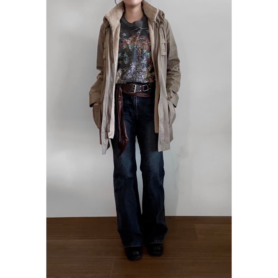 Military Fur Trimming Jacket 상품이미지1