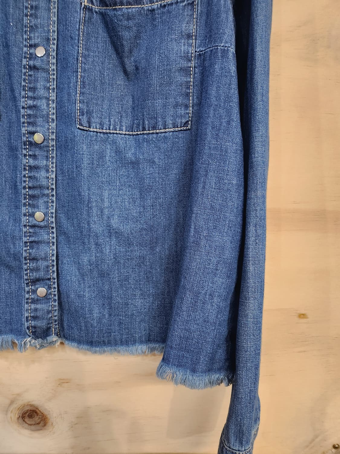 154) H&M 데님 숏 셔츠 상품이미지3