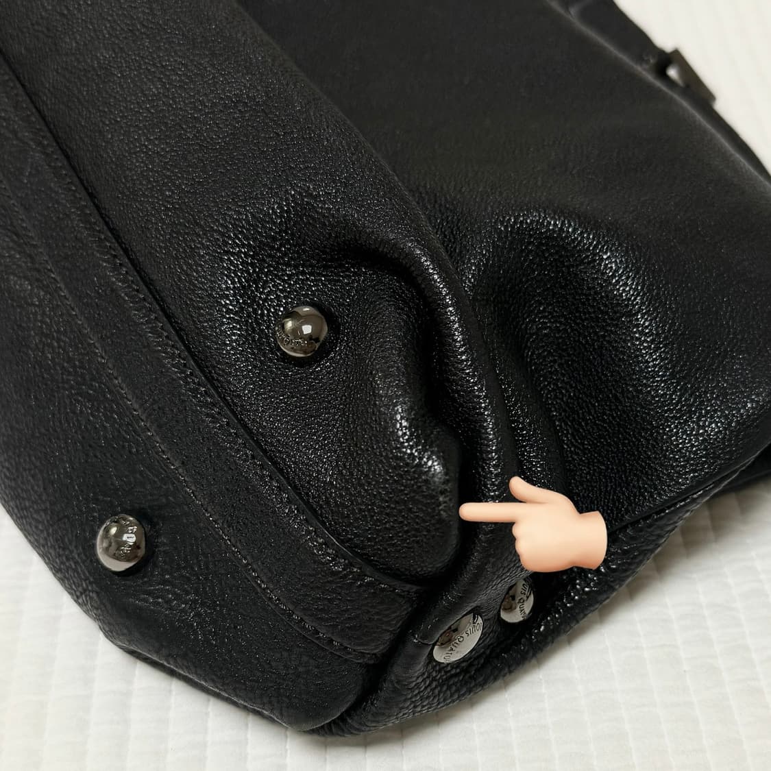 루이까또즈 블랙체인 플랩 빈티지 숄더백 상품이미지4