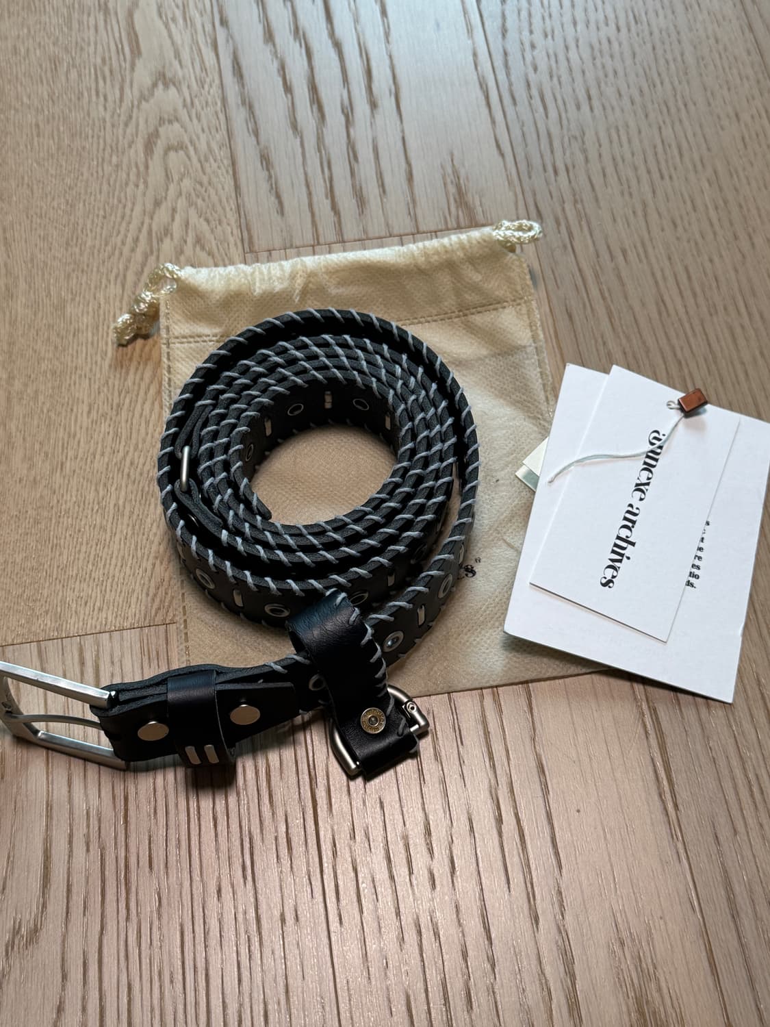 아넥스 아카이브 EBON SLASH CUT BELT 상품이미지3