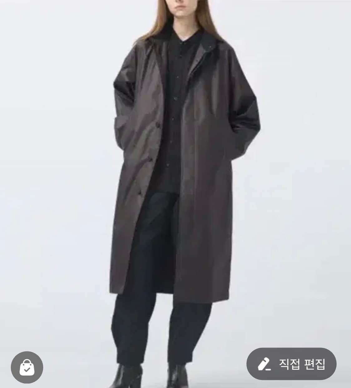 유니클로 르메르 코팅 롱코트 S 상품이미지1