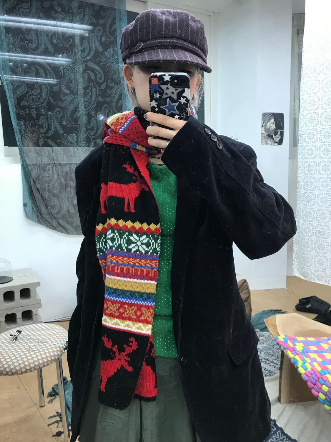 빈티지 에스닉 목도리 머플러  상품이미지2