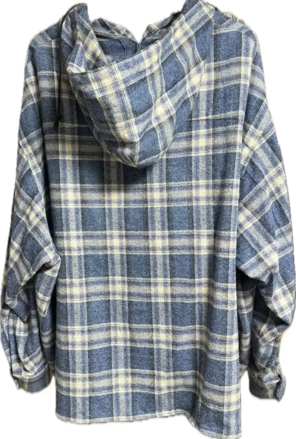 m) Ourpas 077 Check Hoodie Pale Blue 상품이미지4