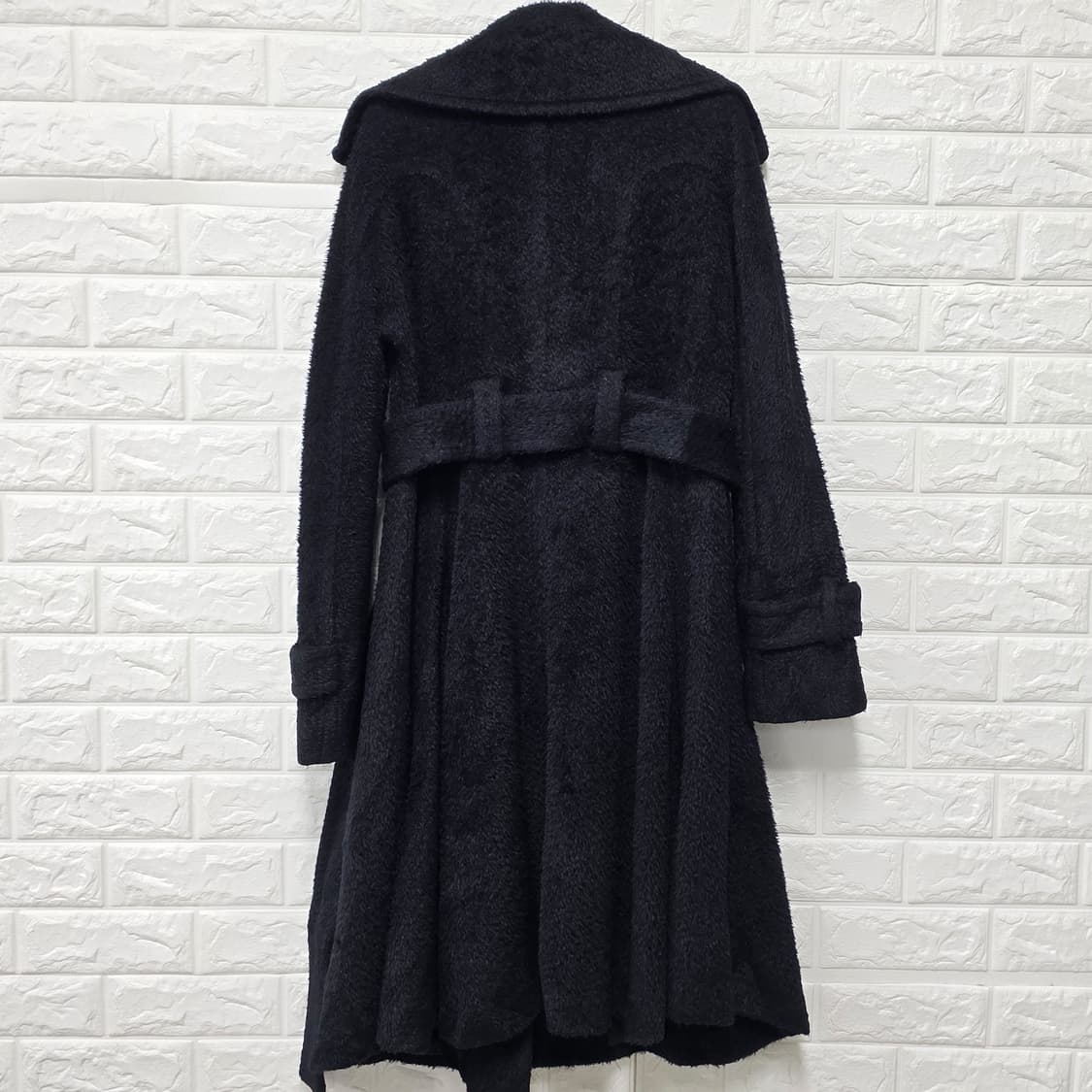 택포) 한섬 오브제 코트 블랙 M 상품이미지4