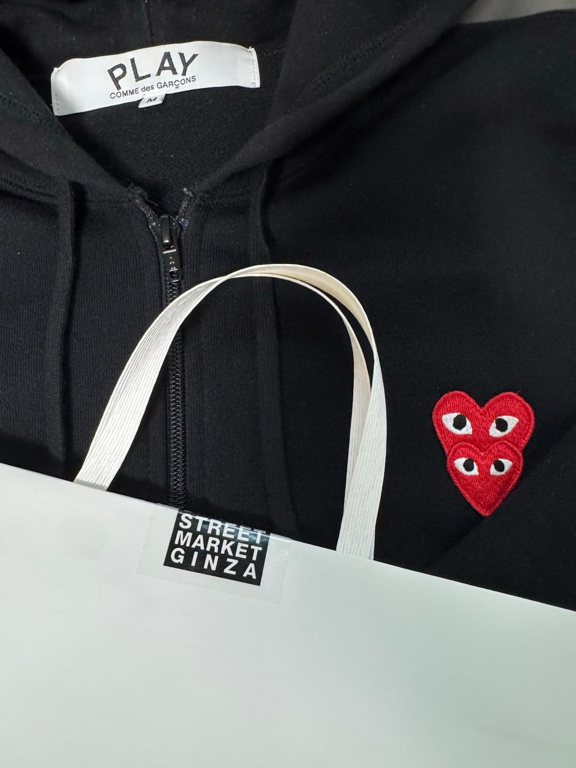 꼼데가르송 더블 와펜 후드집업 상품이미지4