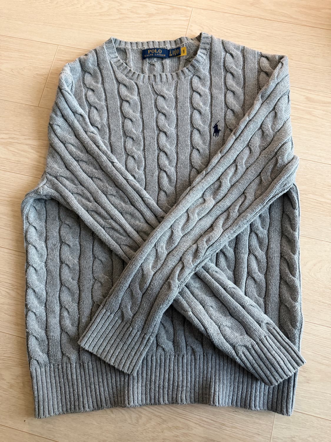 그레이 폴로 니트 상품이미지1