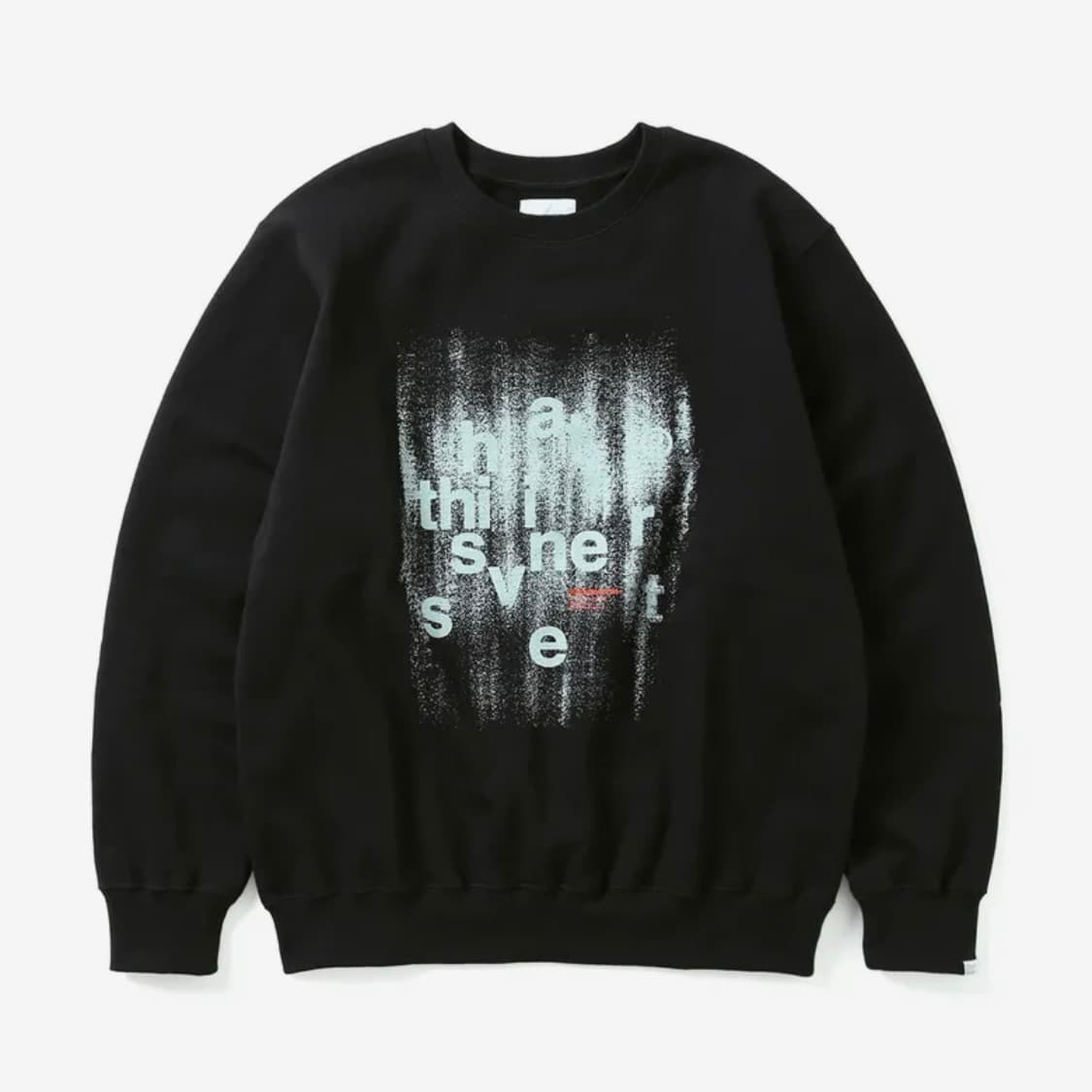 디스이즈네버댓 BrushedPaintCrewneckBlack 맨투맨 상품이미지1