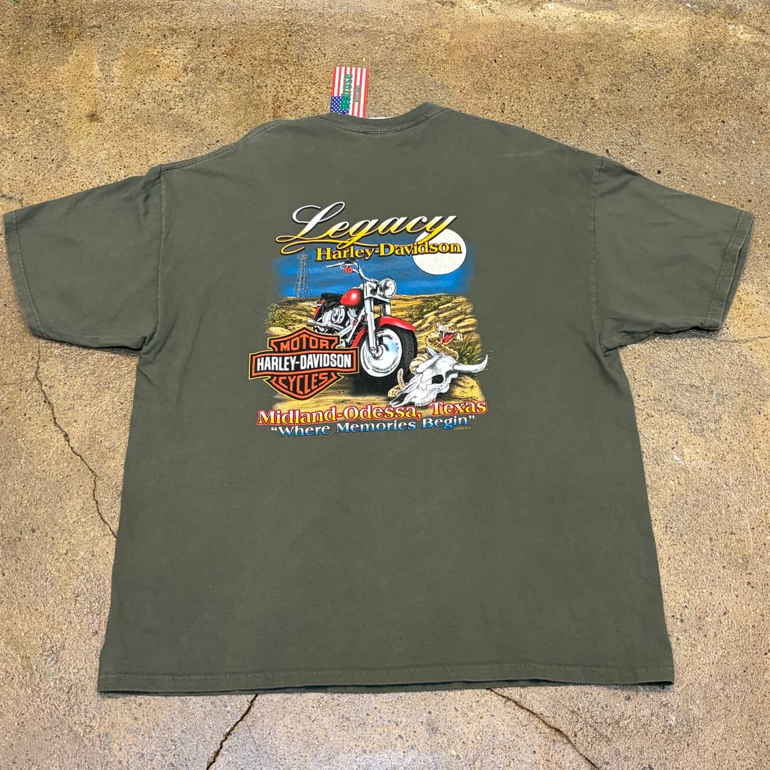 미국 빈티지 할리데이비슨 불독 반팔티 상품이미지6