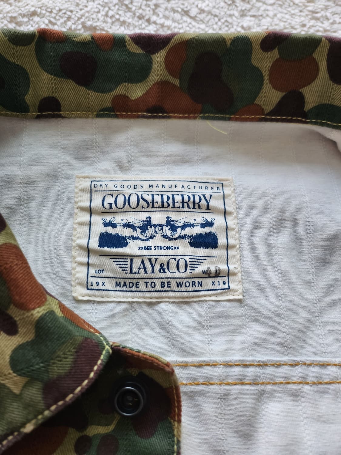 구즈베리레이 카모 코튼 자켓 상품이미지5