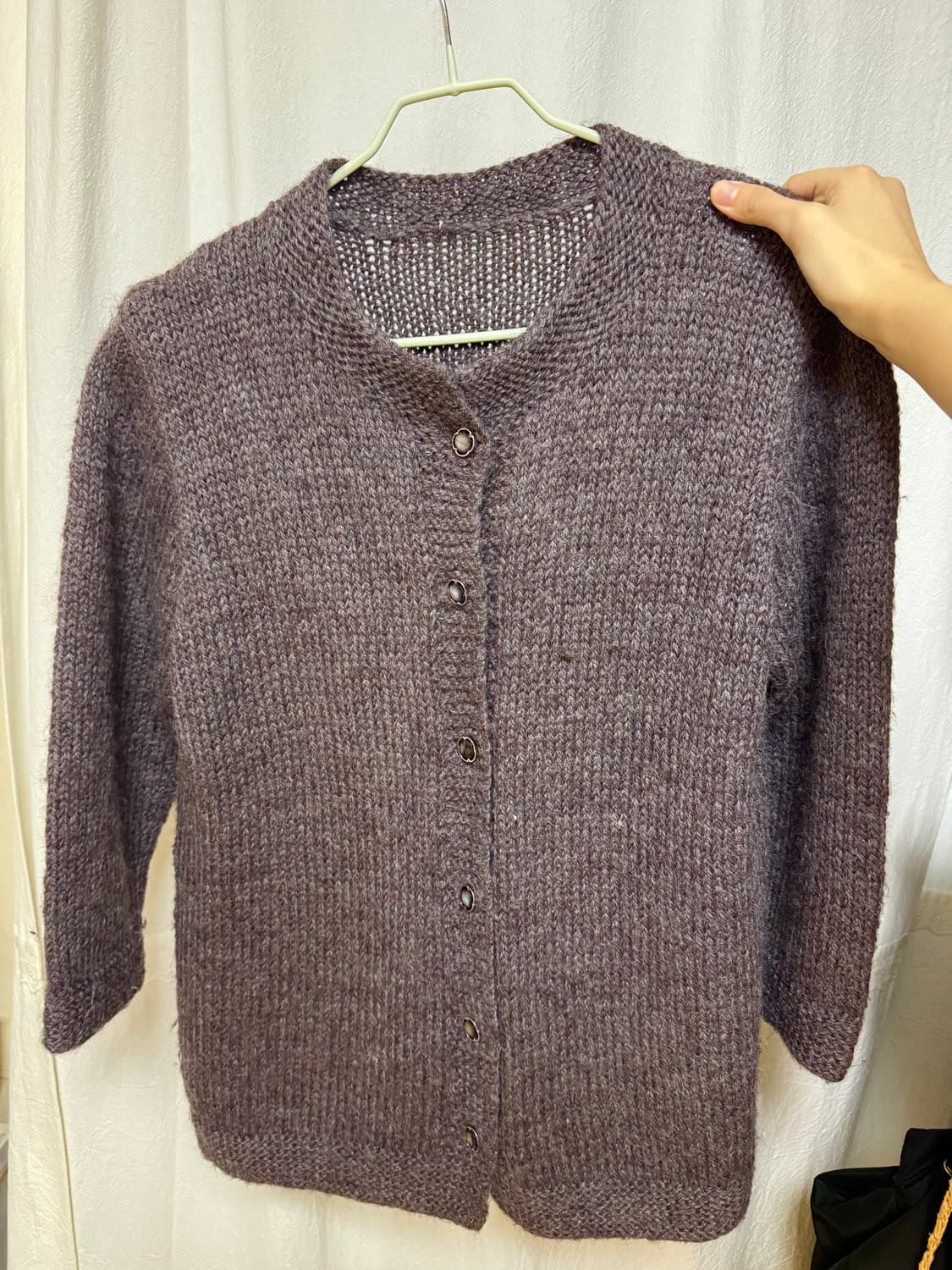 빈티지 버튼 퍼플 가디건 상품이미지4