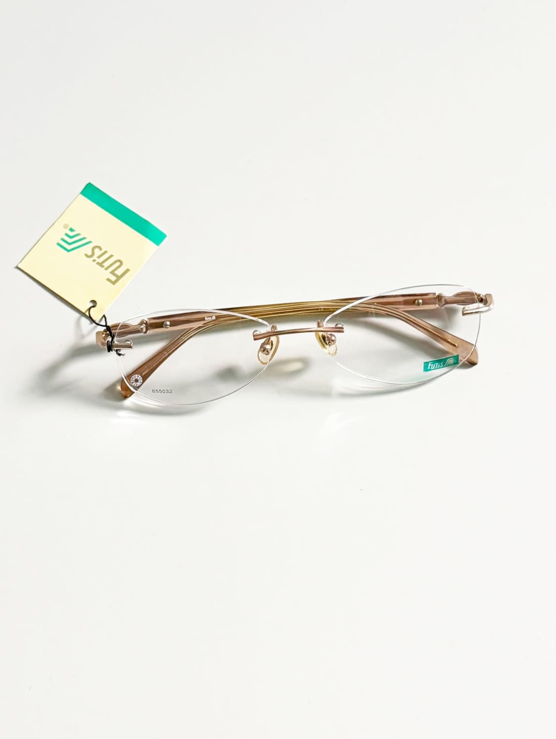 90s FUTIS 무테 스퀘어 메탈 프레임 빈티지 안경 상품이미지2