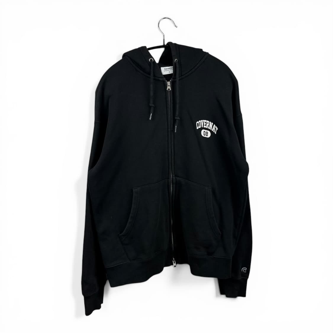 (S) 커버낫 로고 후드집업 블랙 상품이미지1