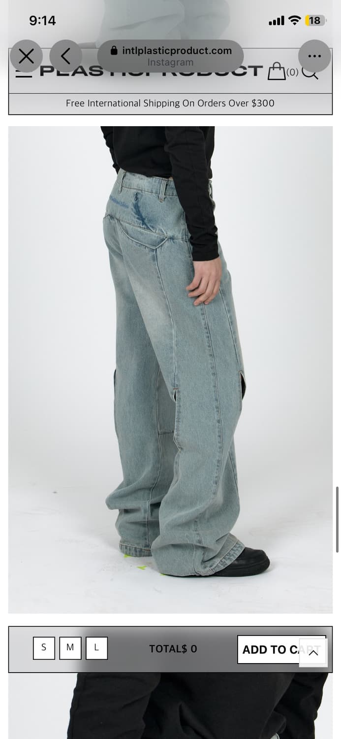PLASTIC PRODUCT DENIM PANTS WOMEN (LIGHT 상품이미지10